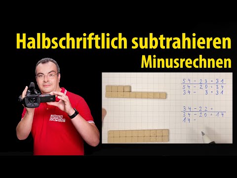 halbschriftlich subtrahieren | Minusrechnen - Lehrerschmidt - Grundschule