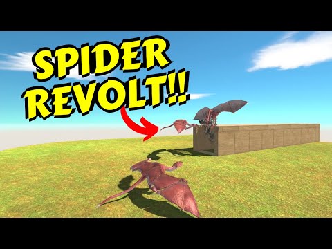 Saber tooth spider on a rampage!! Animal Revolt Battle Simulator