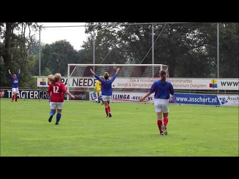 3 van de 4 doelpunten Lochuizen Vr tegen Twenthe vr [beker]