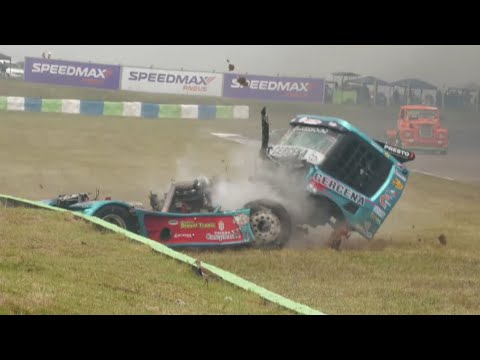 Formula Truck 2025 | Santa Cruz Race 1 | Big Crash