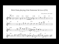 Dick Oatts — "Like Someone In Love" (Alto Sax Transcription)