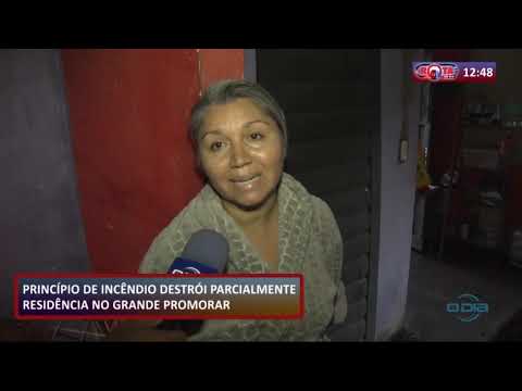 ROTA DO DIA 01 10  InceÌ‚ndio destroÌi parcialmente resideÌ‚ncia no grande Promorar