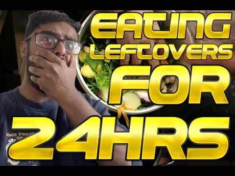 Eating Restaurant Leftovers for 24hours Challenge *TOO GOOD TO GO*