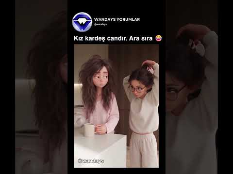 Kız kardeş candır. Ara sıra 😂 @nikawave.ai