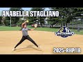 Anabella Stagliano 2025 Softball Skills Video