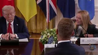 Italian Prime Minister Meloni opens Trump's eyes #summit