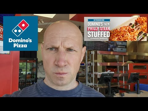 Domino's New Philly Steak Stuffed Cheesy Bread!