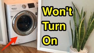 Samsung washer not turning on — diagnostic and repair of the main logic board