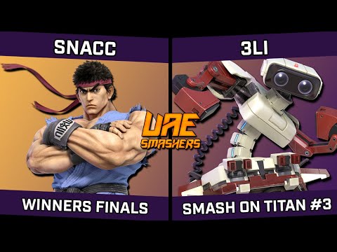 Snacc (Ryu) vs 3li (ROB) - Smash on Titan #3 - Winners Finals
