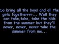All Time Low- The Beach with Lyrics