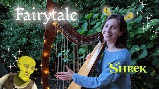 {Celtic harp Music} Fairytale - OST Shrek - 34-string celtic harp