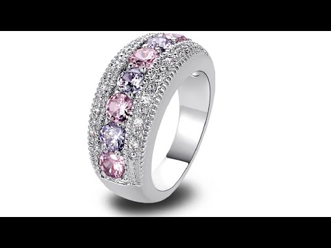 Video - Anello GA-1209 - Argento / Viola / 59mm