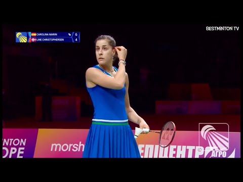 💚👍🏻 Carolina Marin🇪🇸 v Line Christophersen🇩🇰 Final WS (EBC 2021)