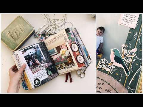 junk journal with me  process video ideas tips