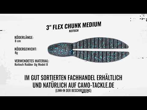 Keitech Flex Chunk Small Green Pumpkin Chartreuse 401