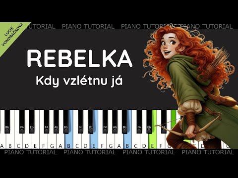 Lucie Vondráčková - Kdy vzlétnu já - Rebelka - Brave (piano tutorial | klavír | akordy | noty)