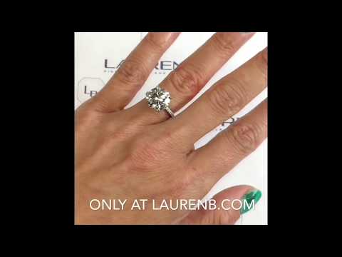 5 carat Round Diamond Engagement Ring
