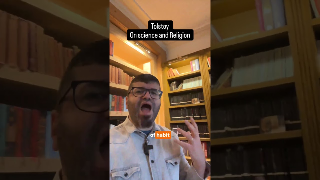 Tolstoy on meaninglessness of science and inertness of religion #booktok #bookbites