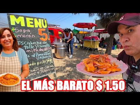 🥣 Así es el MENÚ MÁS BARATO DEL PERÚ S/.5 | Estas mujeres VENCIERON al "MENÚ DINA" | Ft.@samuride33​