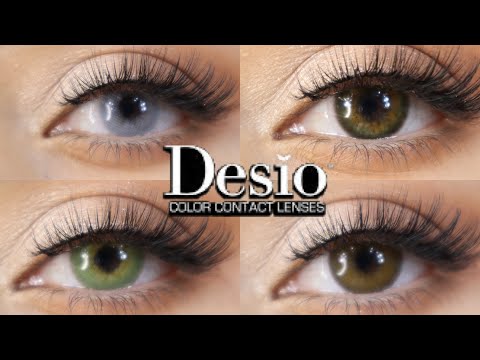 DESIO COLOR CONTACT LENSES| Forest green, Deep Brown, Charming green, Salty White!