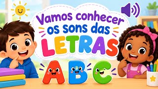 Alfabeto fônico para crianças. Aprendendo os sons das letras. #abcde