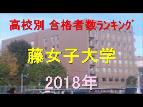 栄養学科 藤女子大学 高校別合格者数ランキング 2018年【グラフでわかる】