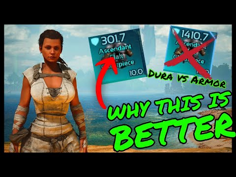ARMOR STATS In Ark Survival Ascended Explained!!! WHY ARMOR STAT IS NOT IMPORTANT!!!! Dura vs Armor