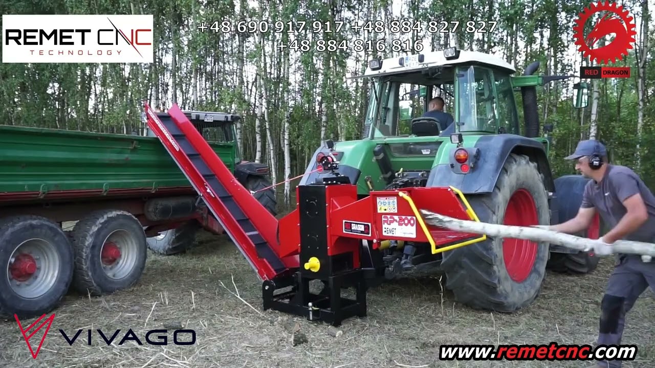 Ágdaraboló - traktor PTO - REMET RP-200 (PRO)