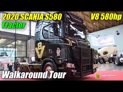 2020 Scania S580 V8 580hp Truck - Exterior Interior Walkaround