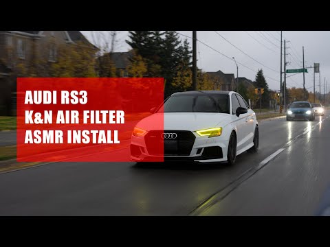 Audi RS3 K&N Air Filter Install ASMR