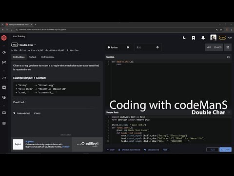 Codewars Python Double Char