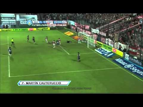 Gol Cauteruccio. Quilmes 1 Estudiantes 0. Fecha 10. Torneo Final 2013