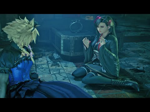 Tifa and Wall Market's People reaction to Cloud's Dress - Final Fantasy VII Remake