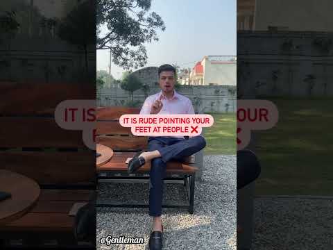 How to sit like gentleman