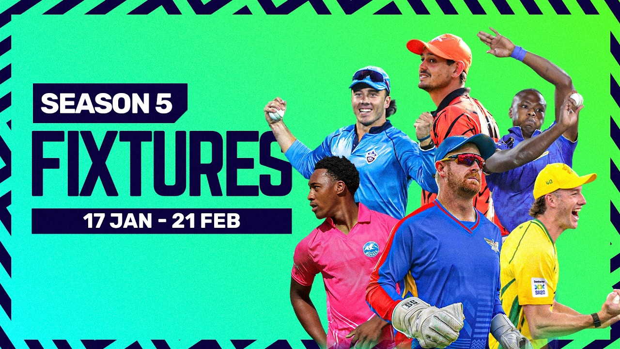 Betway SA20 Season 5 Fixtures are here | Full schedule revealed