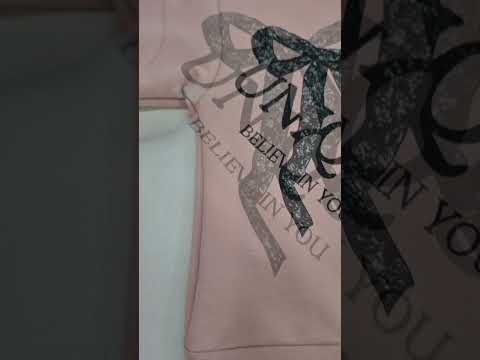 Костюм для девочки с принтом Бантик и худи - фото 1 - id-p2179801759