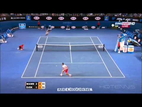 Djokovic vs.  Stanislas Wawrinka HIGHLIGHTS Australian Open 2014 Quarter Final TRUE HD
