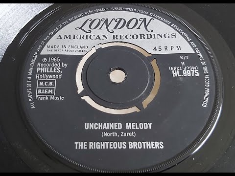 The Righteous Brothers 'Unchained Melody' 1965 45 rpm