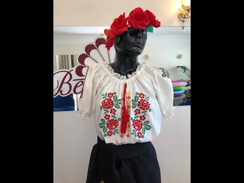 National moldavian blouse J 0392 - video 2