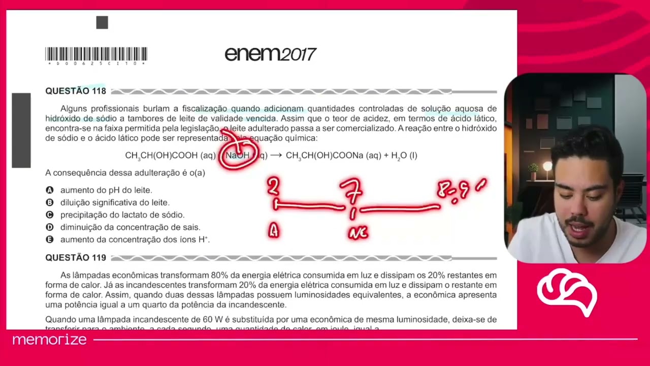 Resolução em Vídeo — Questão 109 ENEM 2017 PPL