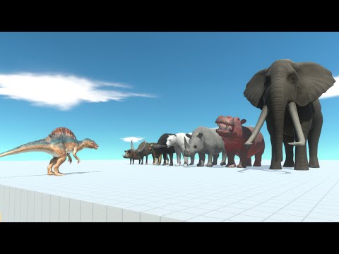GIANT MODERN MAMMALS FACTION vs UNITS - Animal Revolt Battle Simulator