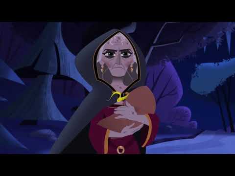 Las Aventuras Enredadas De Rapunzel - Gothel Abandona A Cassandra (Español Latino) [Clip]