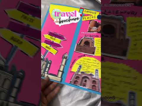 Travel brochure on Agra A3 size🧭🌠🧿 #economics #business studies #travel #youtubeshorts #youtube