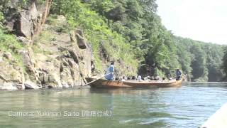preview picture of video '鬼怒川ライン下り　Kinugawa river boat tour　日光 NIKKO（The tourist resort in Japan ）'