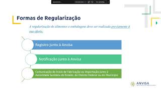 Webinar - Novas regras para regularização de alimentos e embalagens