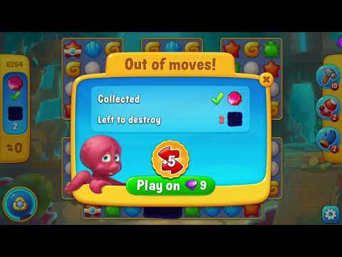 [FISHDOM Walkthrough] Level 6294 (Qua màn - Fishdom)