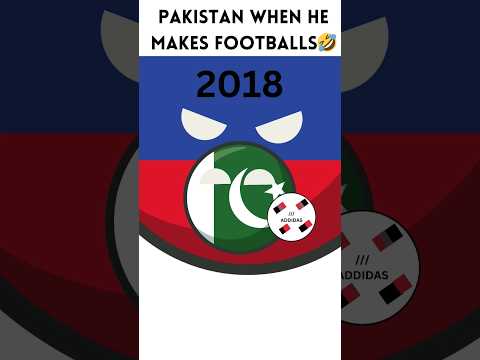 Magical FIFA World Cup balls made in Pakistan 🇵🇰 #fifa #football#youtubeshorts #ahaakids23