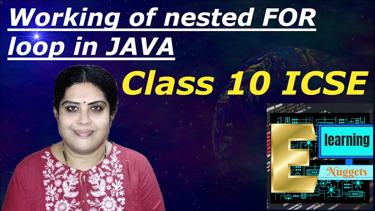 Class  10 ICSE  | Computer Application | Working of Nested For Loop for Pattern Problems Important