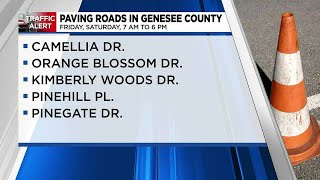 Expect these roads to be paved in Genesee Co. this weekend