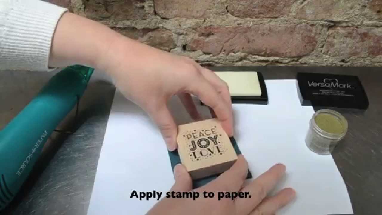 Heat Embossing Tutorial